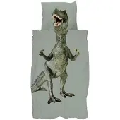 Snurk Dekbedovertrek Dino Jurassic Green-140 x 200 / 220 cm | 1-Persoons