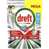 Dreft 4x Vaatwastabletten Platinum Plus All In One Bries 48 Stuks