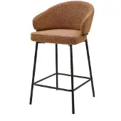 DS4U - Sofia barkruk 65 cm - terracotta met zwarte poot