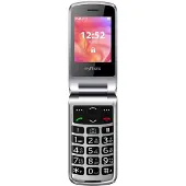 Myphone Mobiele telefoon RUMBA 2 - Zwart - Klaptelefoon - TFT-scherm 2,4 inch - Camera - Bluetooth - microSD