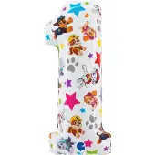 Grabo Balloons Star Nummer 1 folieballon 66 cm