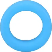 Doc Johnson Rock Solid The Big O Cockring Glow in the Dark - Blauw