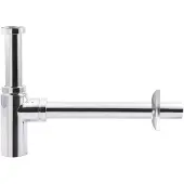 Aqualine Wastafelafvalsifon 5/4" dia 32mm, rond/chroom