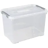 Curver Handy+ transparante opbergbox 65 liter
