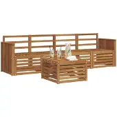 vidaXL Buiten bank set 5 st Naturel Massief Acacia Hout