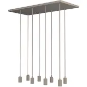 Segula Zand bruine hanglamp Madox 8-lichts