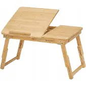 Songmics In hoogte verstelbare bamboe laptoptafel
