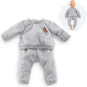Corolle Poppen Joggingpak Grijs Kleine Ontdekker 42cm - Poppenkleding.