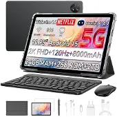 Blackview ZENO 10 Tablet - 5G AI Tablet - 24GB RAM - 256 GB ROM - 11 inch - 8800mAh - Met Toetsenbord(QWERTY), Beschermhoes, Muis, Stylus - Android 15 Tablet - Widevine L1 - GPS - Zwart
