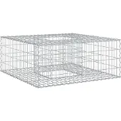 Syfax Gabion Verhoogd Bed Zilver