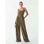 BWLDR Jumpsuit 'CHERIE' olijfgroen