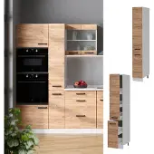 Vicco R-Line Apotheekkast – 30 cm Krachtige eik goud