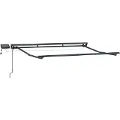 Syfax Handmatige Luifelhouder met LED's Antraciet 3 x 2 m Aluminium
