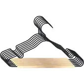 Puck Kledinghanger Metaal - Set van 6 - Zwart