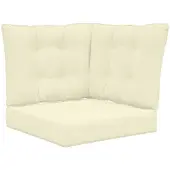 vidaXL Buitenbankkussen Polyester Crème 60 x 40 x 10 cm