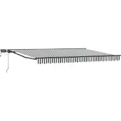 vidaXL Handbediende luifel met LED's