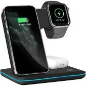 Avizar Inductielaadstation iPhone, Apple Watch en AirPods Verticaal Zwart