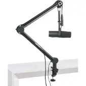 Gator Frameworks GFWMICBCBM4000 Pro Desktop Broadcast/Podcast Microphone Boom Stand