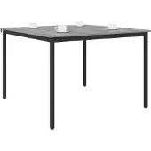 vidaXL Eettafels 110 x 110 x 75 cm Bewerkt hout Grijs Sonoma