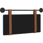 vidaXL Hangend hoofdbord Blauw Antiek PU