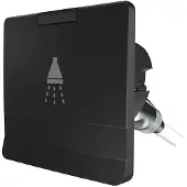 PLASTIMO Shower With Square Cover Zwart