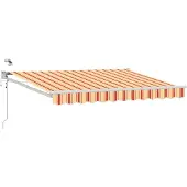 vidaXL Elektrisch Uitschuifbare Zonneluifel Multikleur 3,5 x 2 m