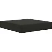 vidaXL Buitenbankkussen Polyester Zwart 60 x 40 x 10 cm