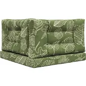 vidaXL Buitenbankkussen Polyester Blad Design 80 x 80 x 8 cm