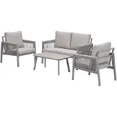 Garden Impressions Kreta loungeset 4-delig - taupe