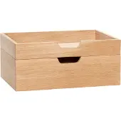 Hubsch – Note Opbergdozen – Set van 2 – Hout