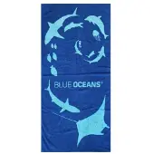 Ssi Blue Oceans Towel Blauw 80 x 170 cm