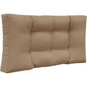 vidaXL Buitenbankkussen Polyester Taupe 80 x 80 x 8 cm