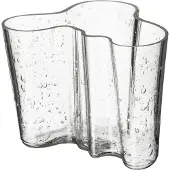Iittala Alvar Aalto vaas jubileumeditie 120 mm Bubbelglas helder