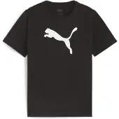 Puma Kinder T-shirt Teamrise Logo Jersey Baumwolle Jr Zwart