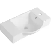 Sapho Litos Keramische wastafel 55x32cm, wit