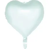 Wefiesta Folieballon hart pastelgroen 46 cm