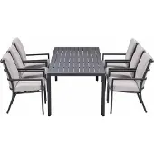 Garden Impressions Senja tuinset 7-delig desert sand - Kasper tuintafel 220x93 cm