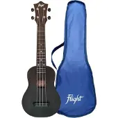 Flight TUSL-35 Travel Long Neck Soprano Ukulele Black