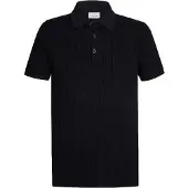 Profuomo Regular Fit Polo shirt Korte mouw donkerblauw