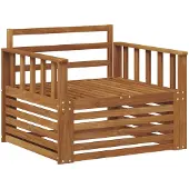 vidaXL 2 Stuk Buitensofa Naturel