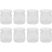 NOD Yoghurt Jar 8-pack - Potten & deksels Kunststof Transparent - NOD0086