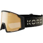 Head - Skibrillen - Neves Pro 5K Gold Kore voor Unisex van Siliconen - Maat L - Zwart