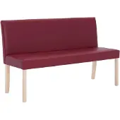 vidaXL Bankje 139,5 cm kunstleer wijnrood