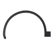 BLIC Spatbordafwerking/beschermstrip 5703-04-0036421P