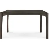 Ethnicraft PI Tisch lackiertes Teak dunkelbraun rechteckig