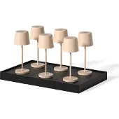 Lumisky Set van 6 tafellampen met voet. H22CM KELLY MINI