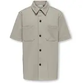 Only & Sons Junior Overhemd 'OSJNEW KODYL' taupe