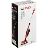 LUND Stoomreiniger- 1500W met 8 opzetstukken - 16-delige set - 2 in 1 - Rood