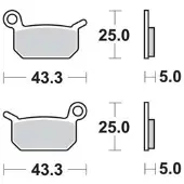TRW Bremsbelagsatz, ohne Straßenzulassung MOTO MCB750RSI