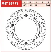 TRW MST357FS Remschijf